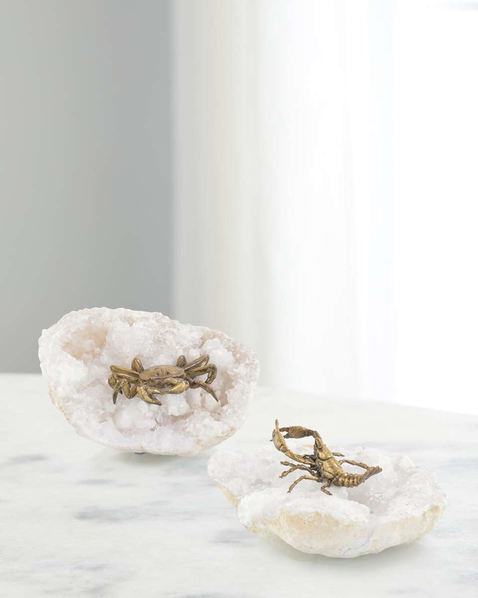 Crab on Geode Decor