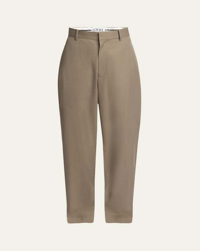 Straight-Leg Suiting Trousers