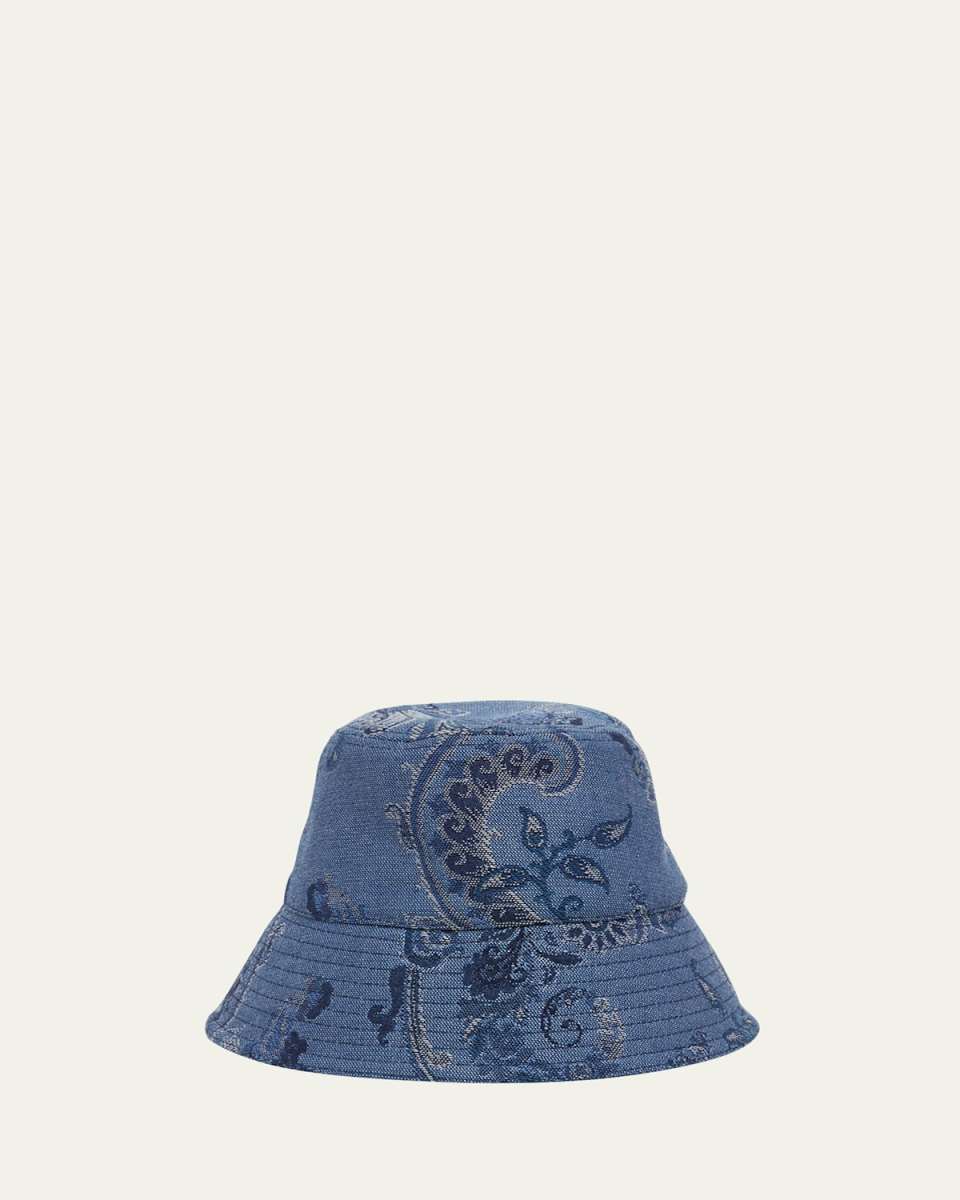 Paisley Denim Bucket Hat