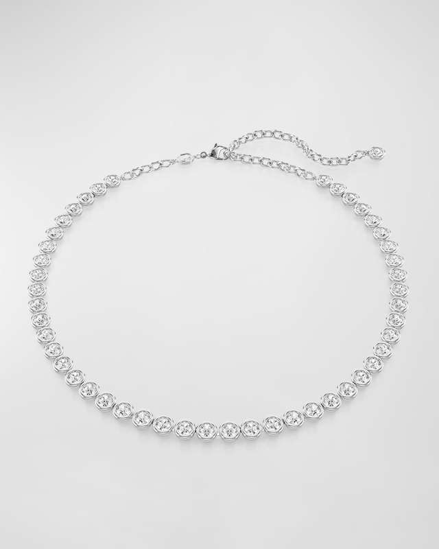 Imber Tennis Necklace, Silver