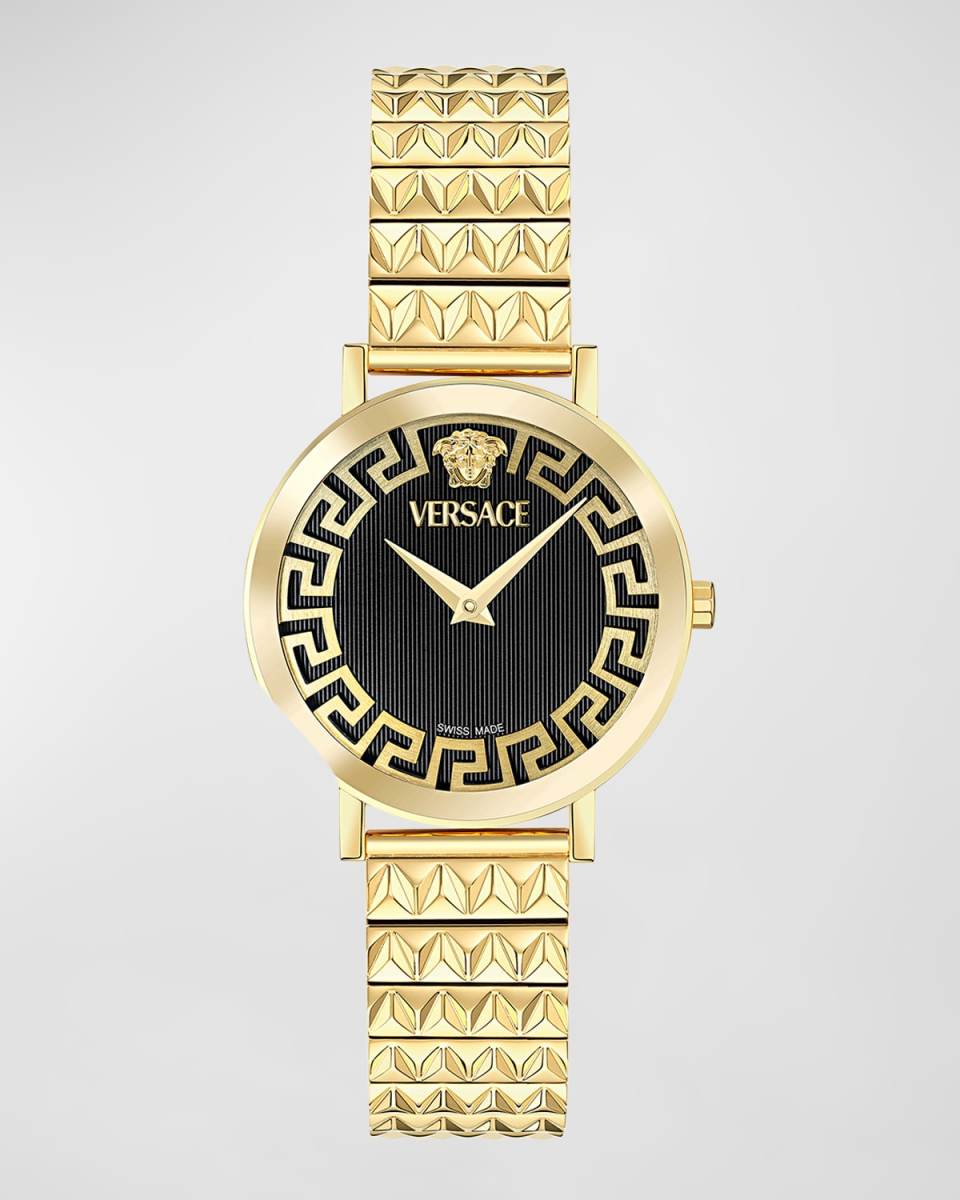 35mm Daedalus Watch with Bracelet Strap, Gold/Black