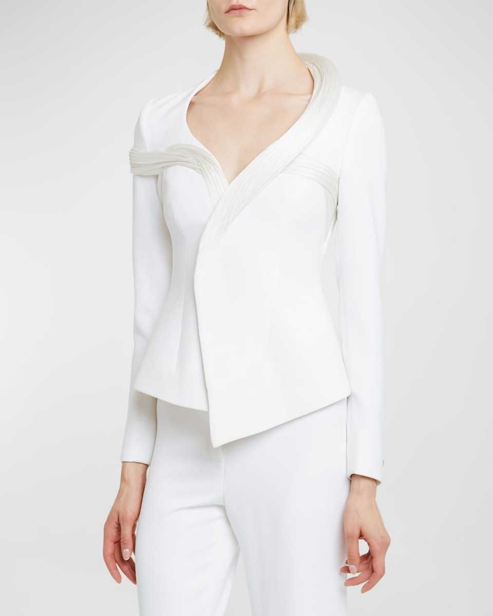 Sculpted Orbit Tuxedo Jacket