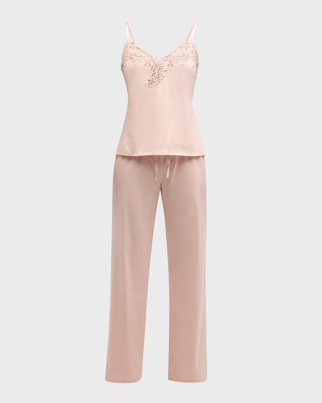 Feathers Essential Lace-Trim Cami Pajama Set