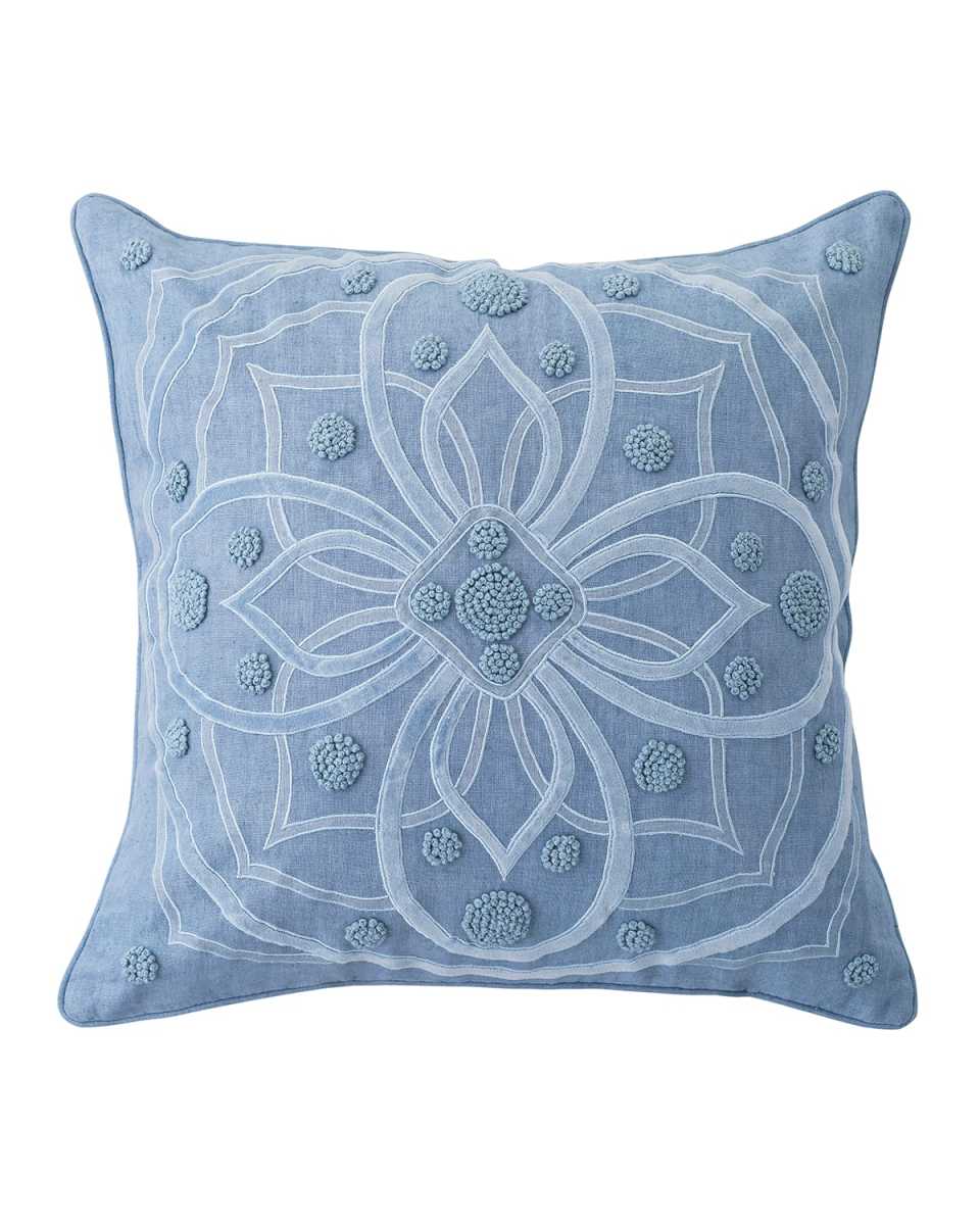 Berry & Thread 22" Pillow - Chambray