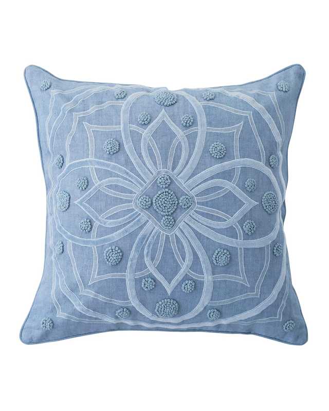 Berry & Thread 22" Pillow - Chambray