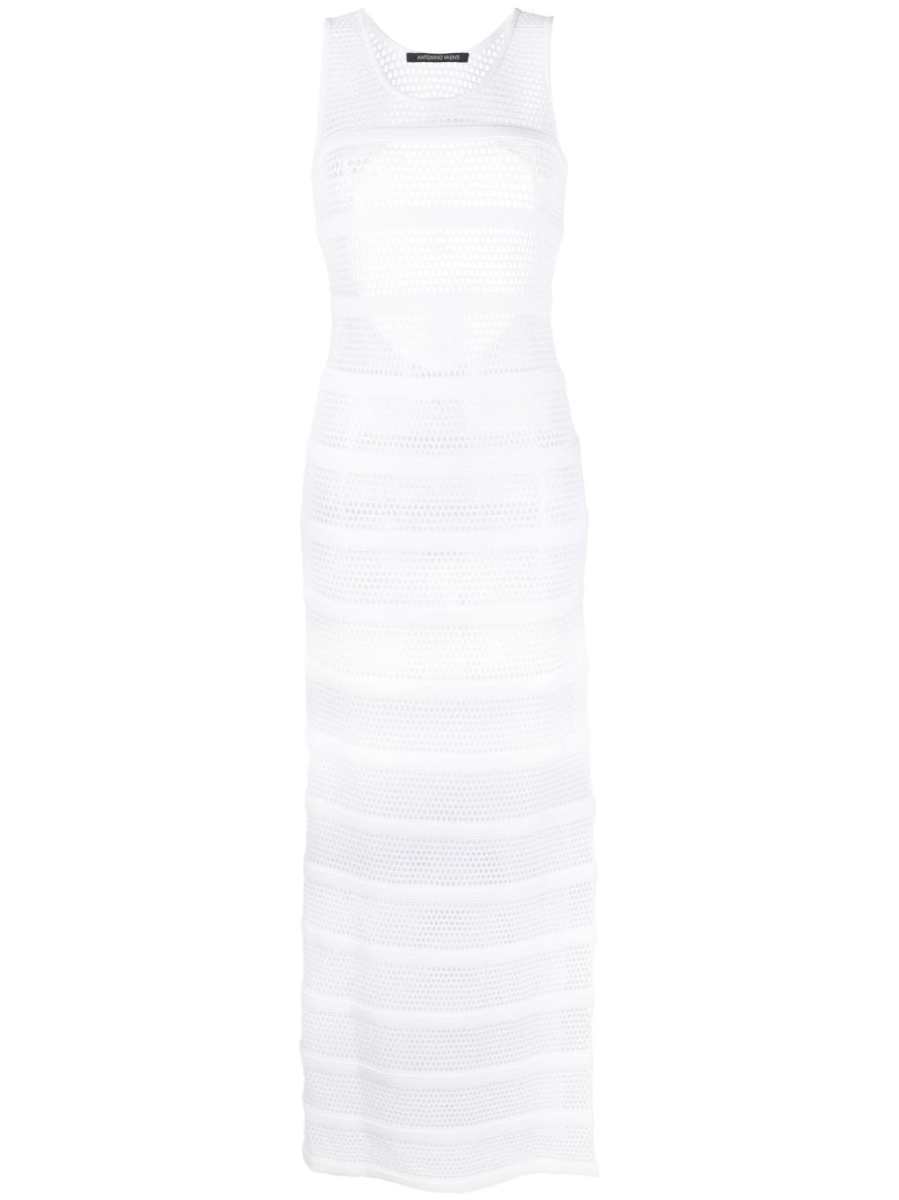 sheer mesh maxi dress