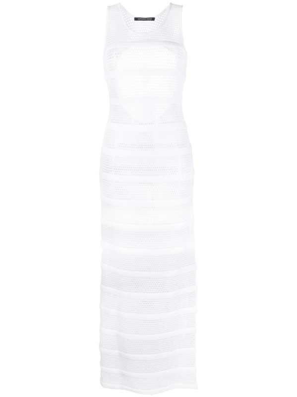 sheer mesh maxi dress