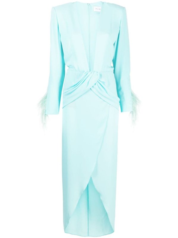 Ada plunge-neck gown