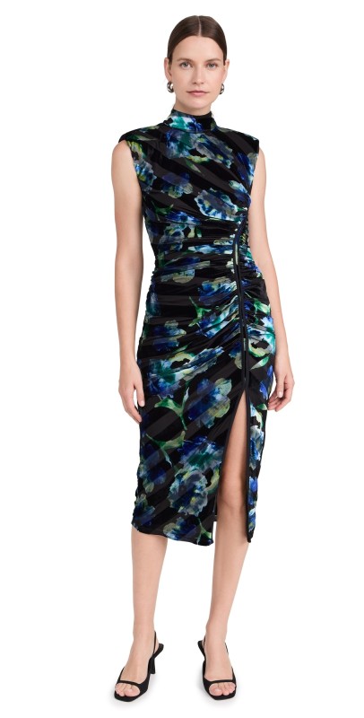 Ramy Brook Hallie Dress Lapis Velvet