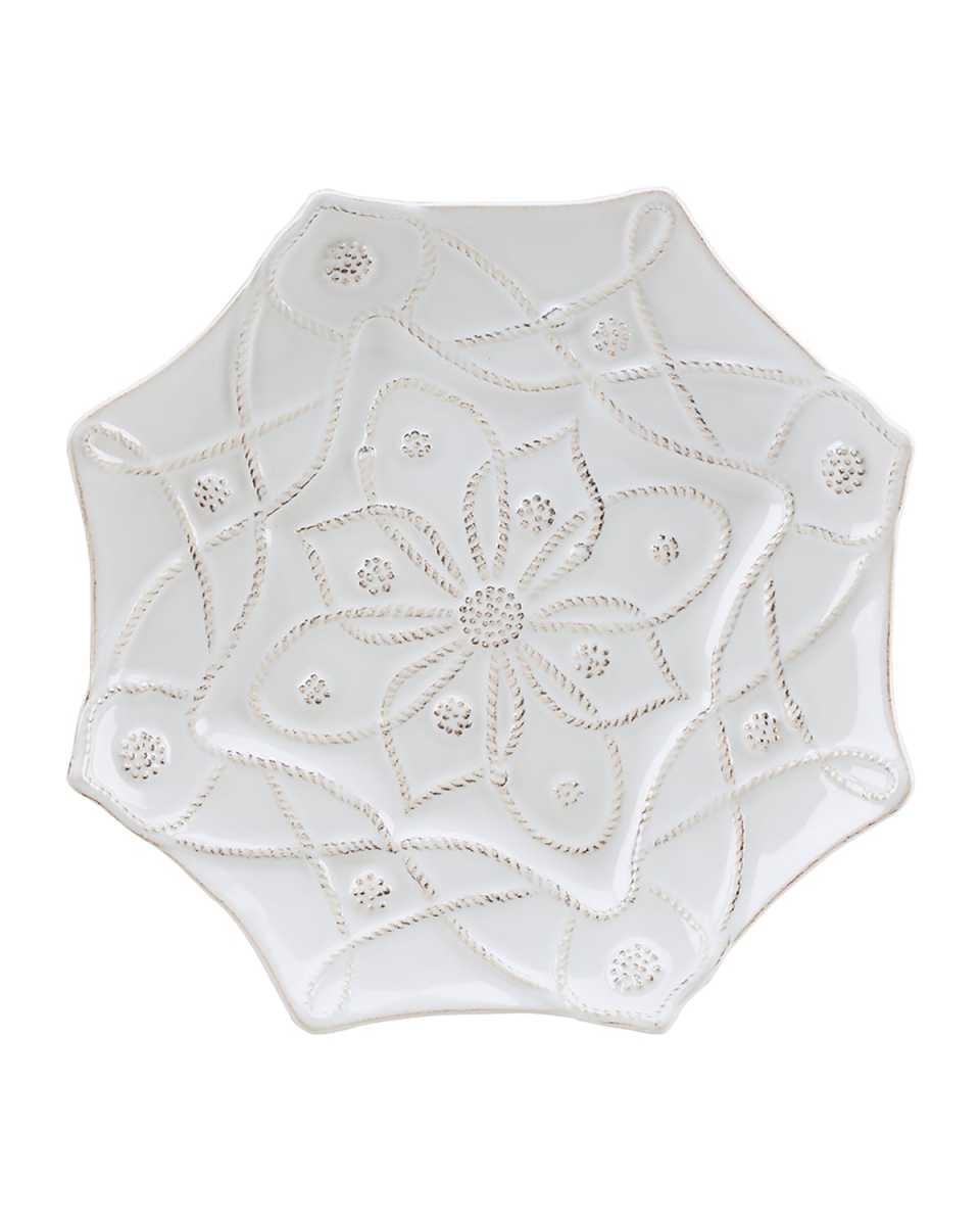 Jardins du Monde Alcazar Dessert/Salad Plate - Whitewash