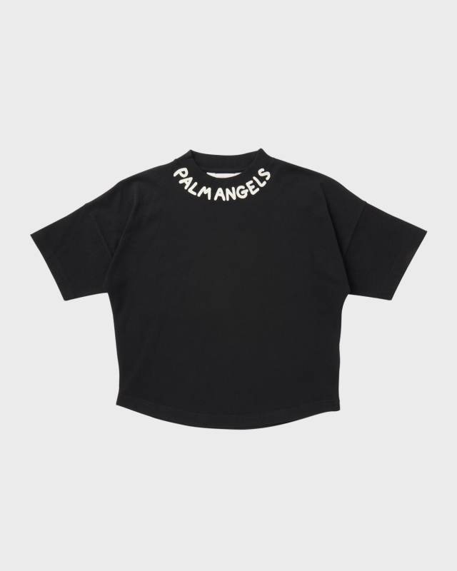 Girl's Contrast Logo-Print T-Shirt, Size 4-12