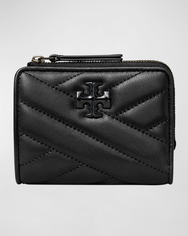 Kira Bifold Chevron-Quilted Leather Wallet