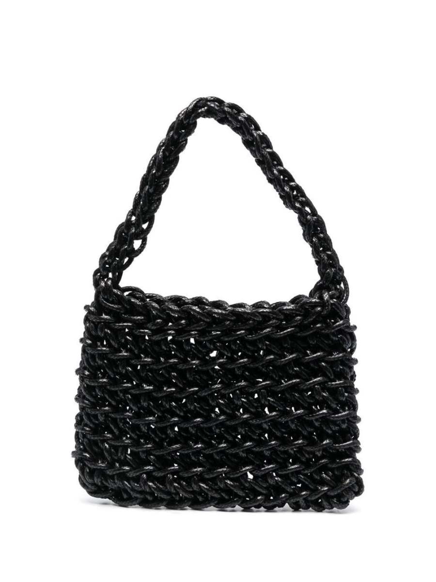 knitted tote bag