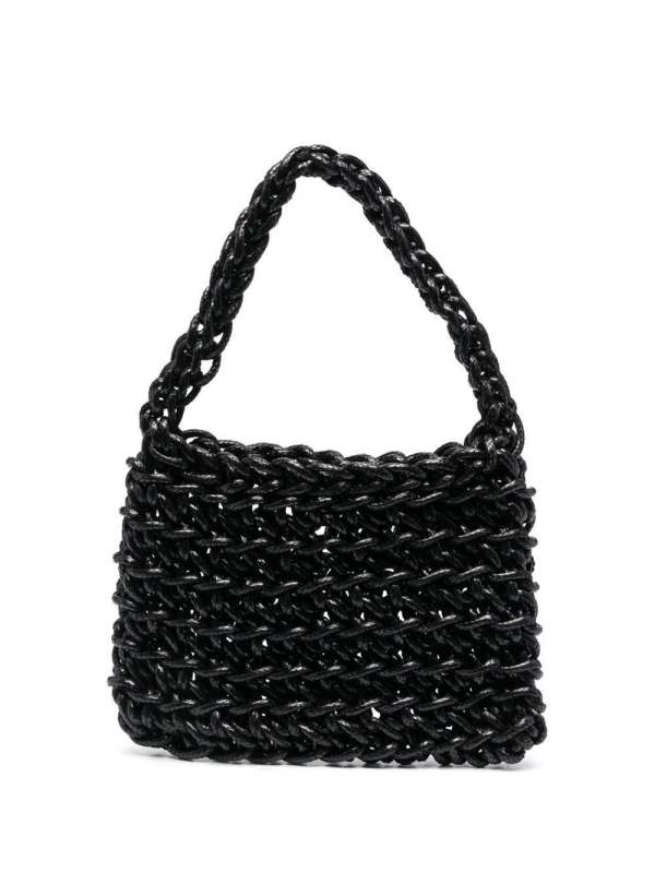 knitted tote bag
