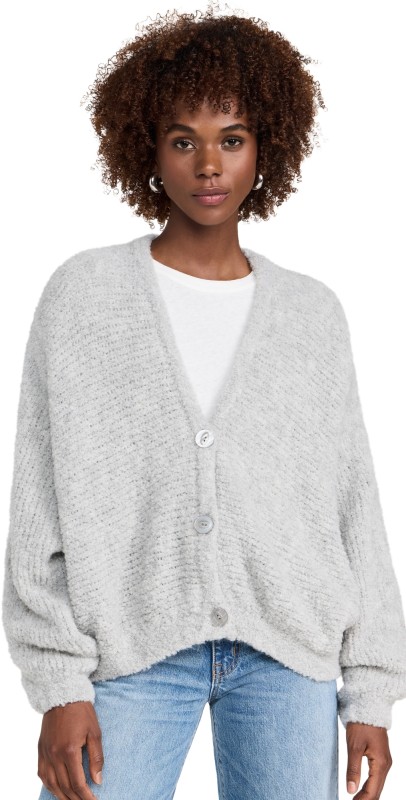 American Vintage Zolly Cardigan Gris Chine
