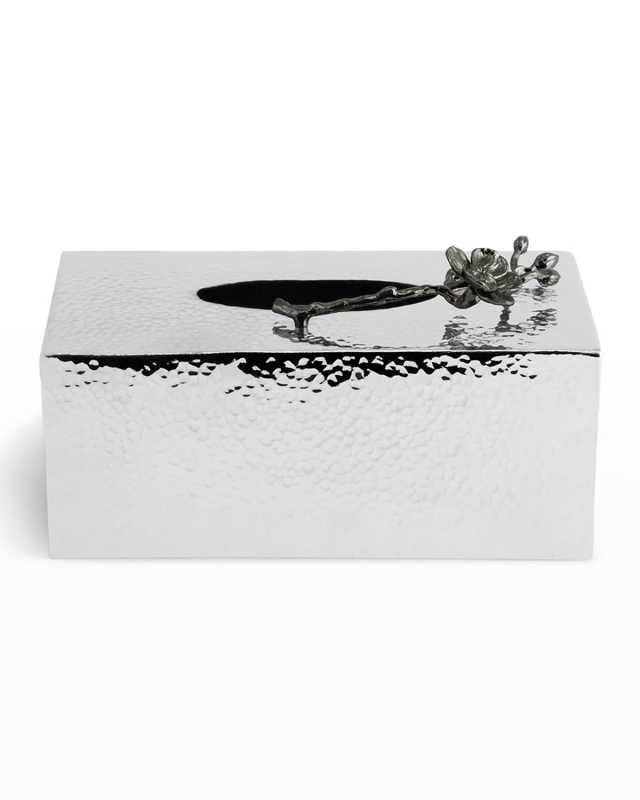 Black Orchid Rectangular Tissue Box Holder