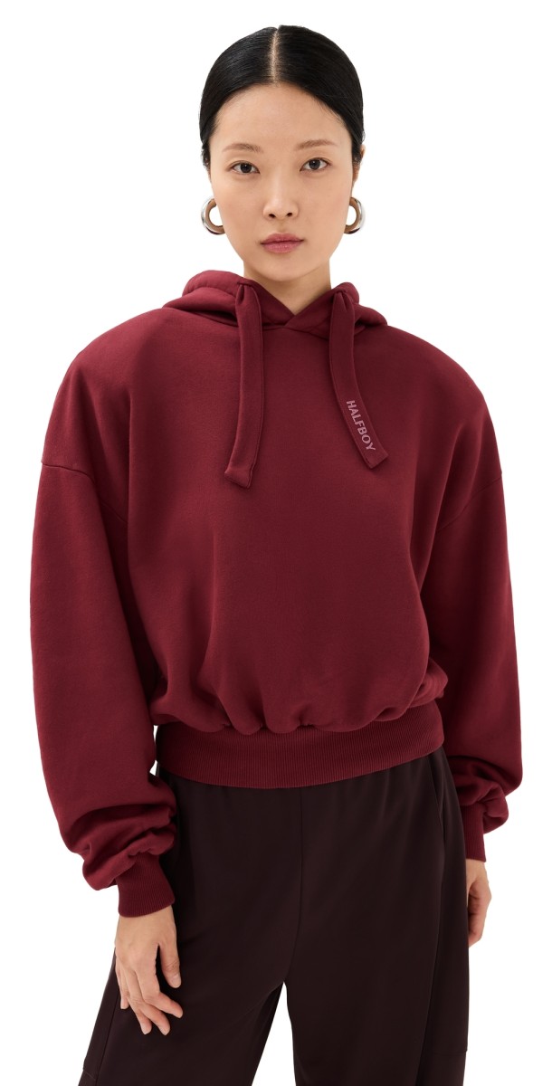 HALFBOY Cropped Hoodie Pomegranate