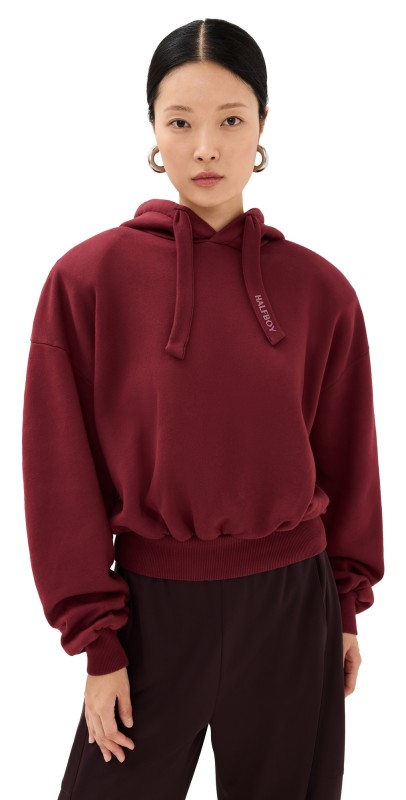 HALFBOY Cropped Hoodie Pomegranate