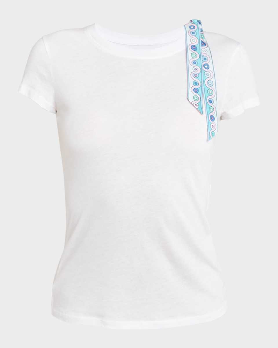 Shoulder-Tie Short-Sleeve T-Shirt