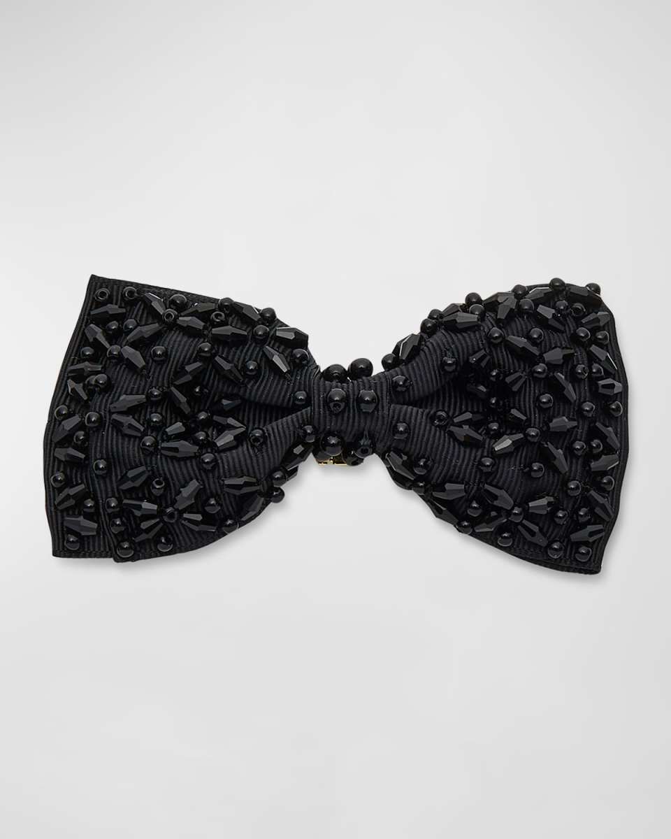 x SJP Beaded Bow Barrette