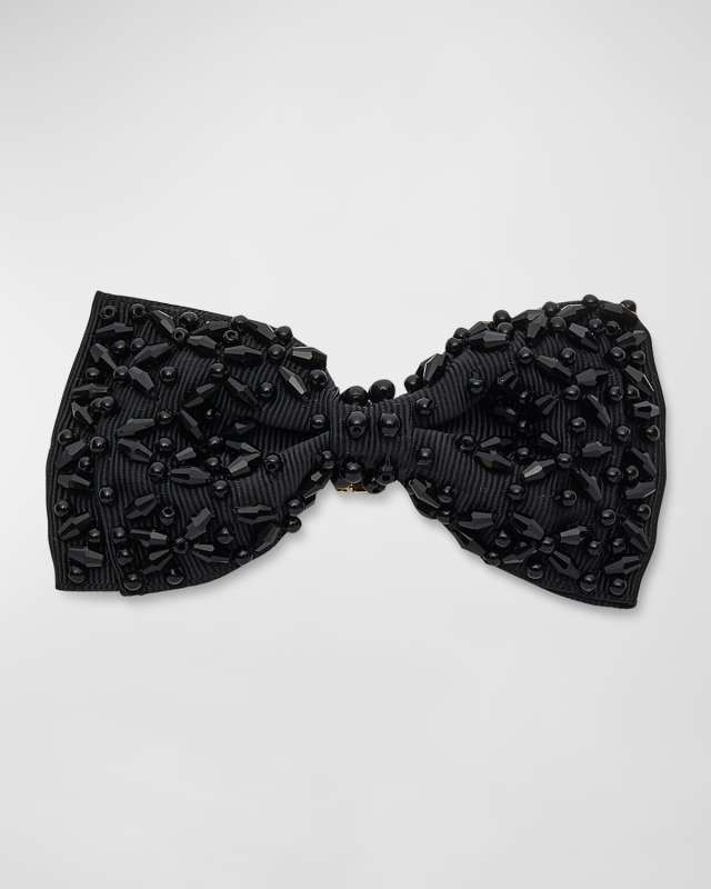 x SJP Beaded Bow Barrette