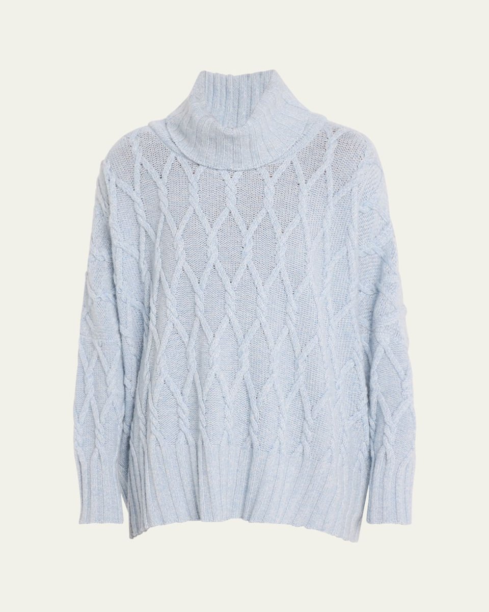 Roll-Neck Cashmere Sweater (Mid Plus Length)