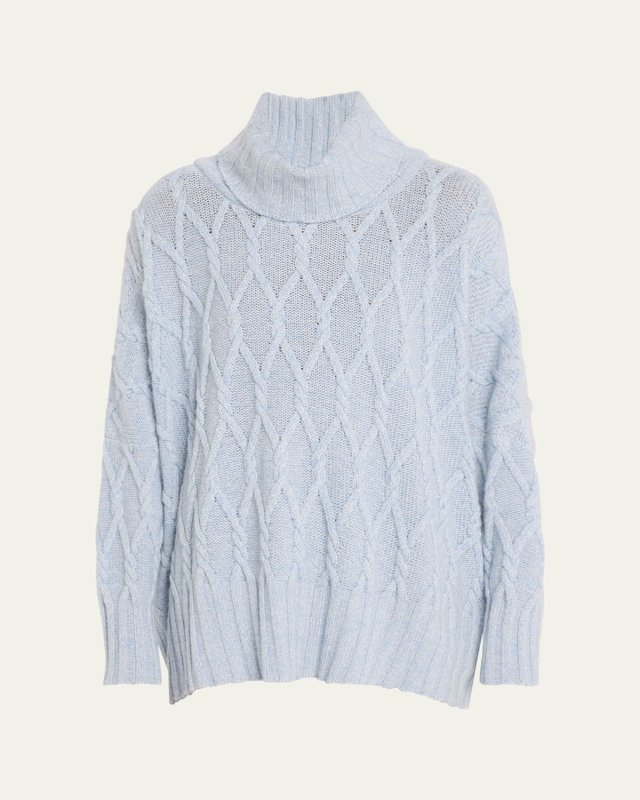 Roll-Neck Cashmere Sweater (Mid Plus Length)