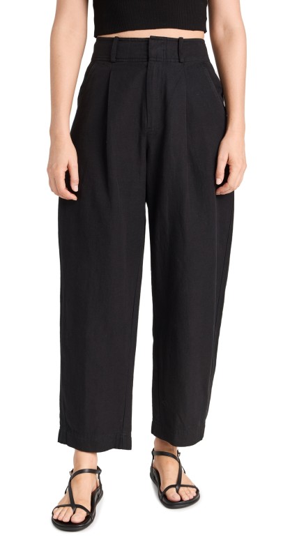 Apiece Apart Bari Crop Trousers Black