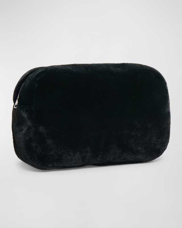 Noor Jumbo Faux Fur Pouch Bag