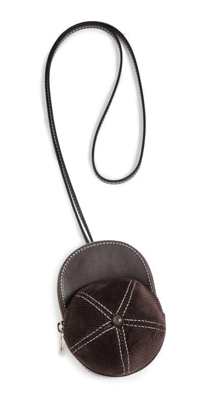 JW Anderson Nano Cap Bag Dark Brown