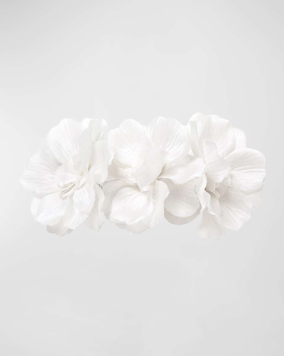 Gardenia Organza Barrette