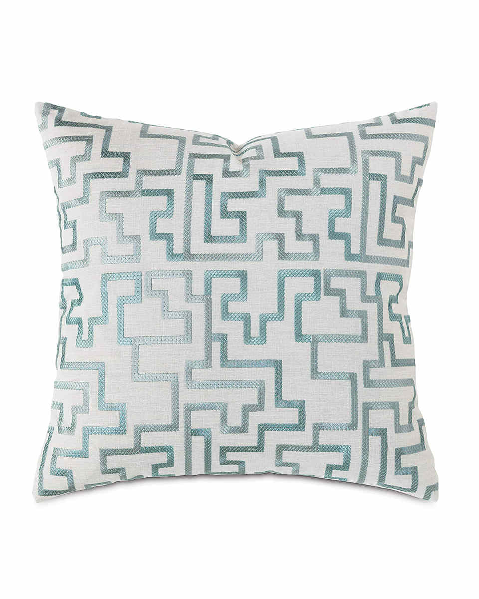 Central Park Fretwork Pillow, 22"Sq.