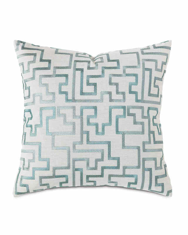 Central Park Fretwork Pillow, 22"Sq.