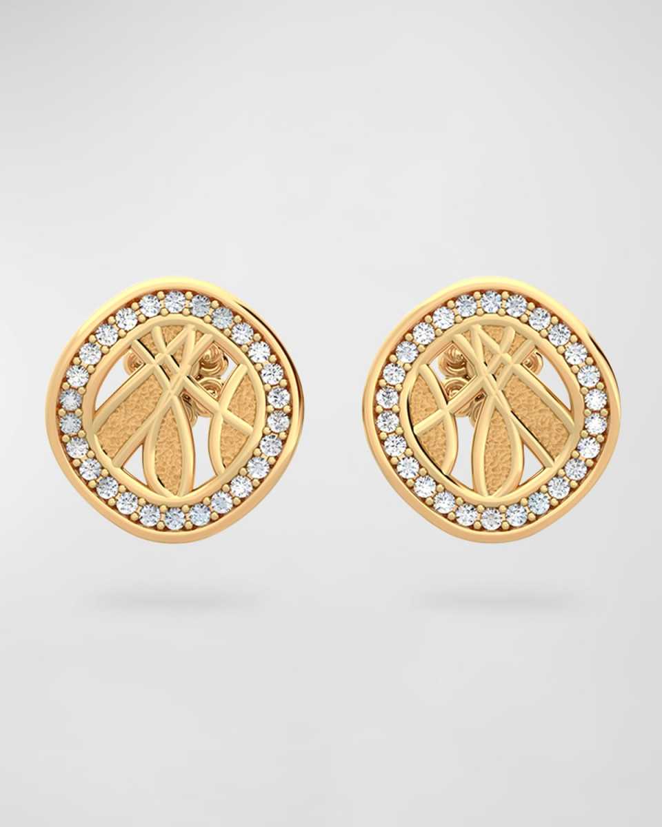 River Diamond Stud Earrings