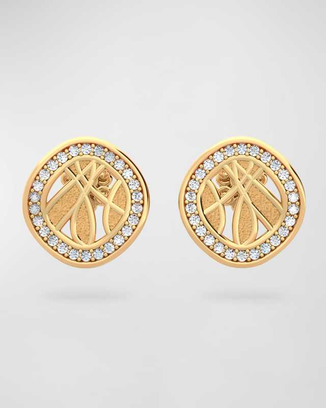 River Diamond Stud Earrings
