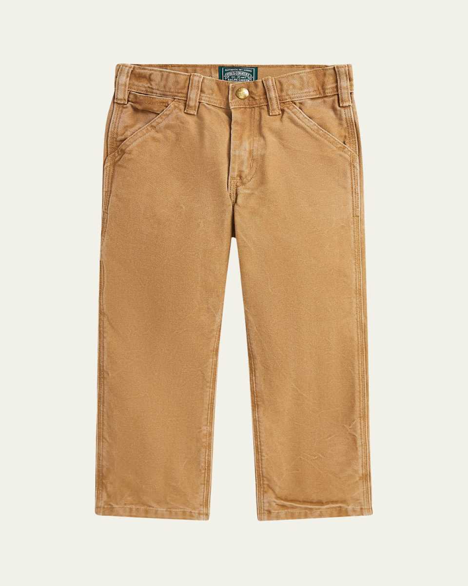 Boy's Canvas Utility Pants W/ Archival Patch, Size 2-7