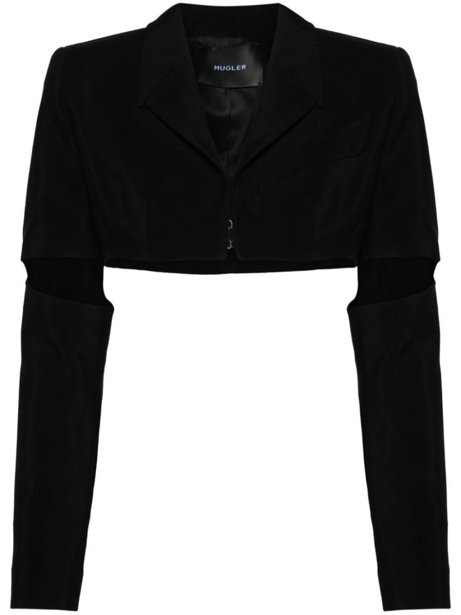 cut-out cropped jacket