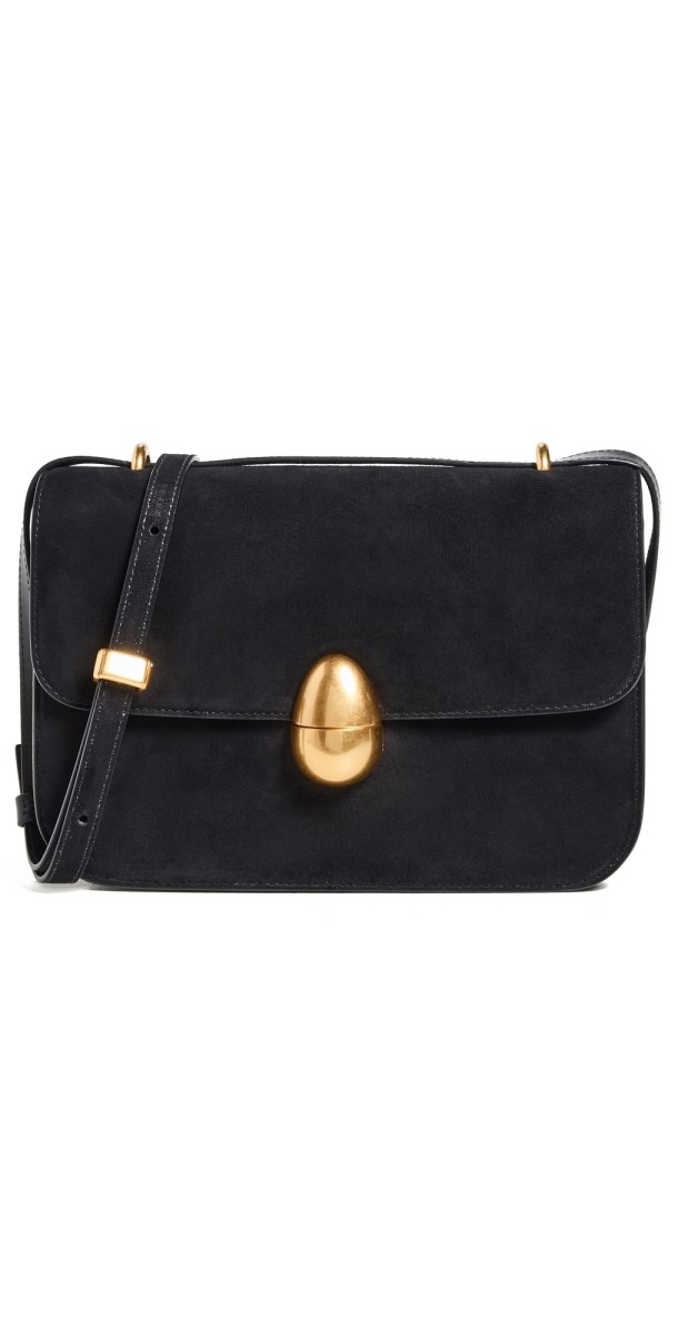 NEOUS Phoenix Suede Crossbody Bag Black