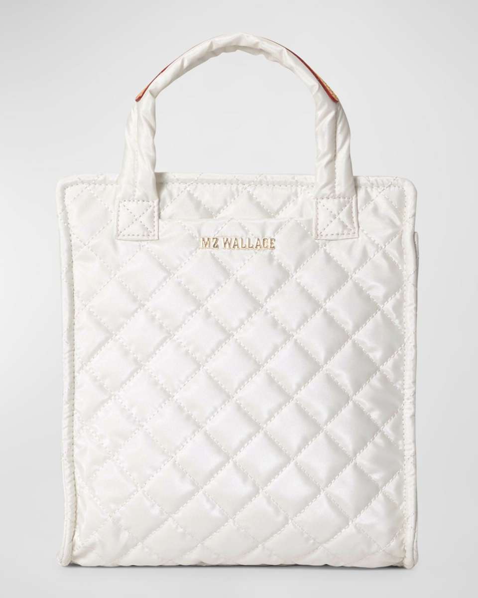 Mini Box Quilted Nylon Tote Bag