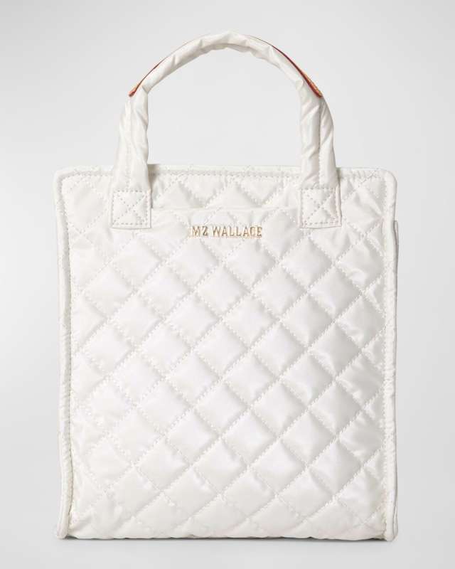 Mini Box Quilted Nylon Tote Bag