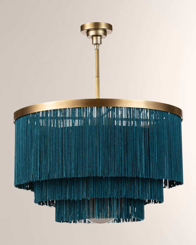 Cabaret Fringe Chandelier