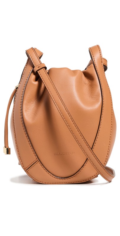 Ulla Johnson Lee Pouch Crossbody Bag Pecan Brown