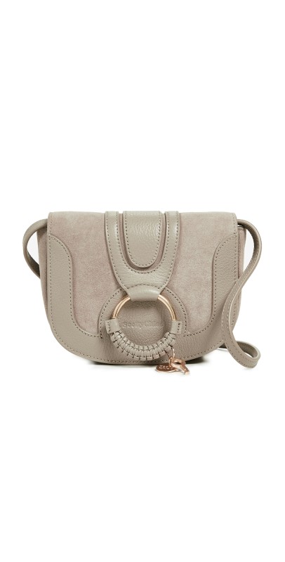 See by Chloe Hana Mini Saddle Bag Motty Grey