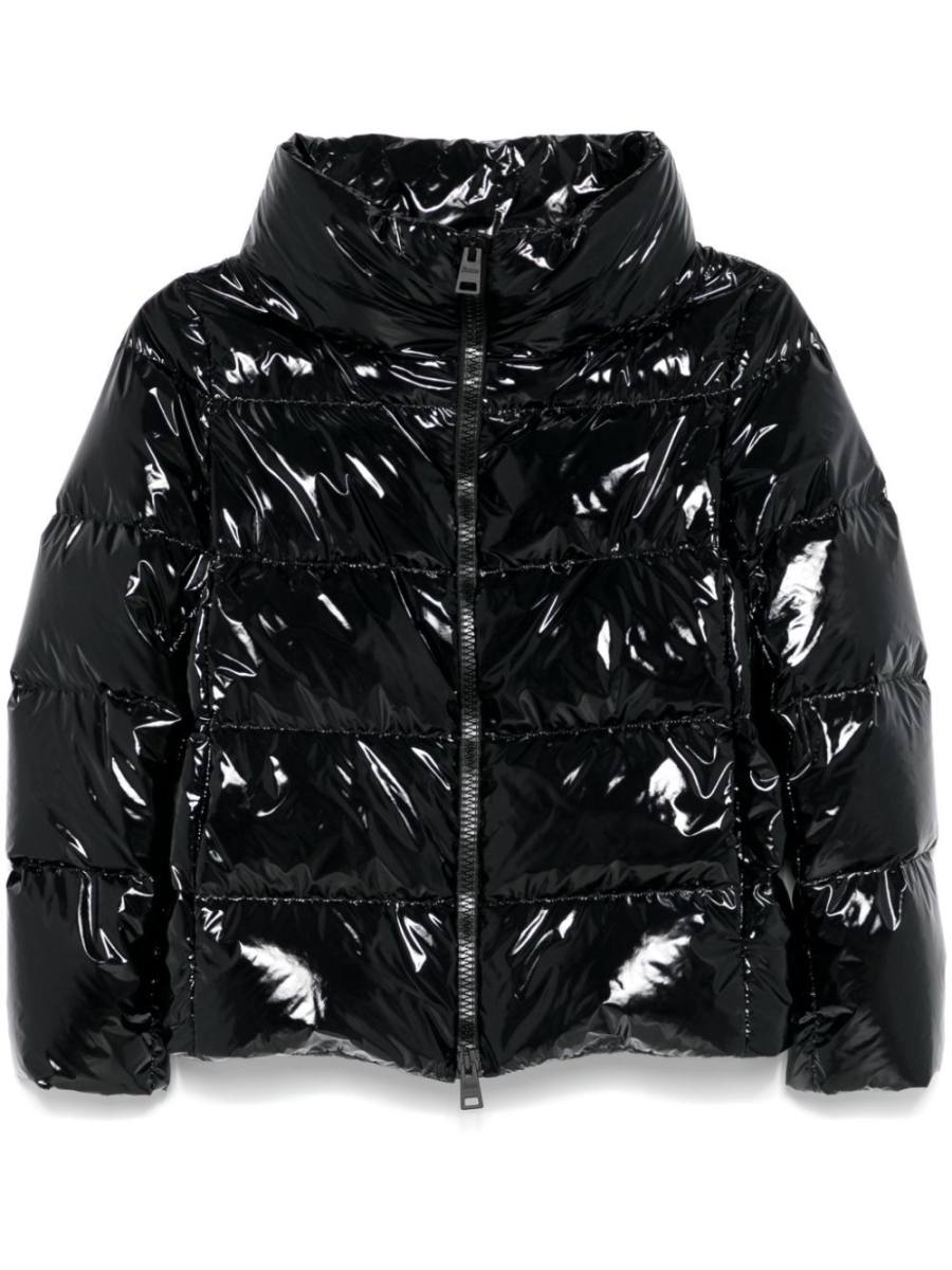 gloss puffer jacket