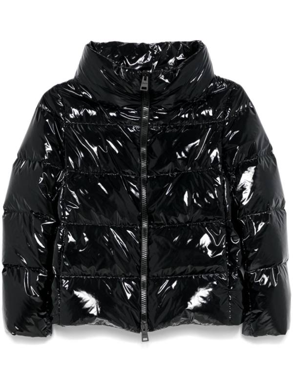 gloss puffer jacket