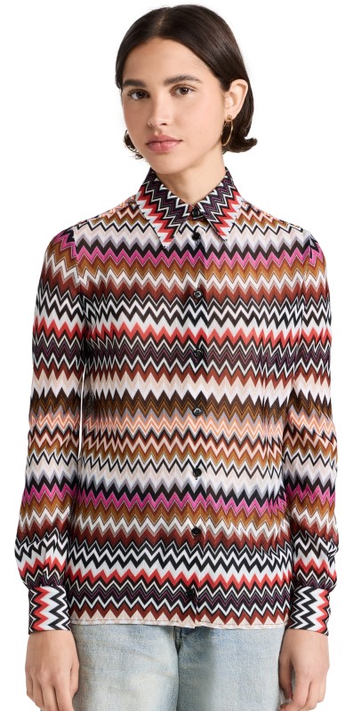 Missoni Long Sleeve Shirt ZIG ZAG MULTI