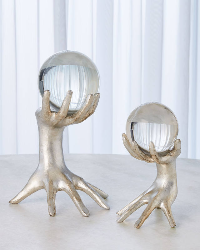 Small Hands on Sphere Holder