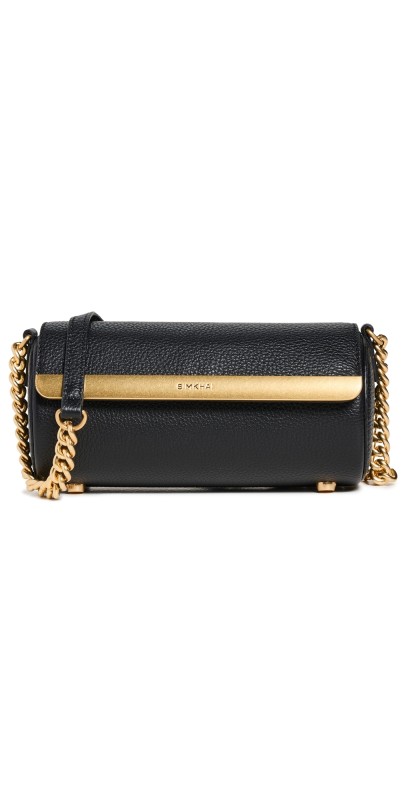 SIMKHAI Rola Cylinder Leather Shoulder Bag Black