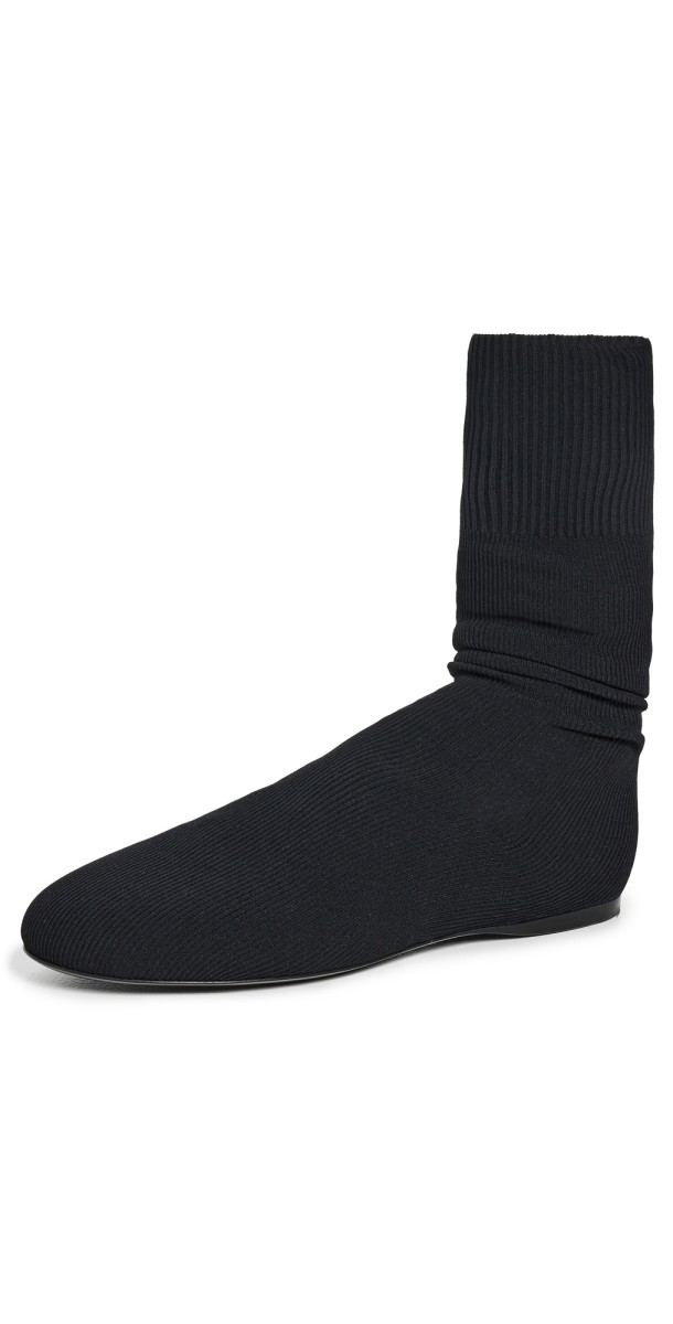 Proenza Schouler Tee Knit Ankle Boots Black