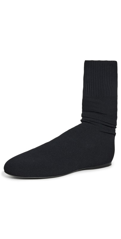 Proenza Schouler Tee Knit Ankle Boots Black